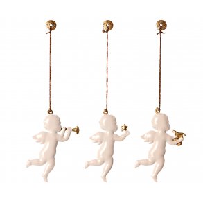 Maileg: Metal engel, hvid