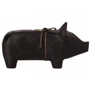 Maileg: Gris i tr sort - medium