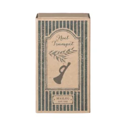 Maileg: Metal trompet, antracitgr