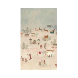 Maileg: Giftwrap - Santa is coming - 10 m