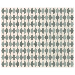 Maileg: Giftwrap - Harlekin, Blue 10 m