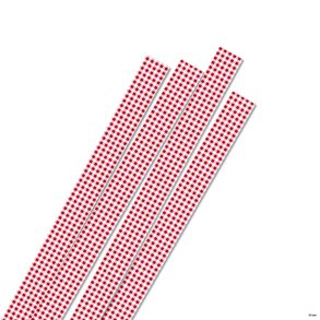 Karen Marie Klip papirstrimler: 15 mm, Red checkert