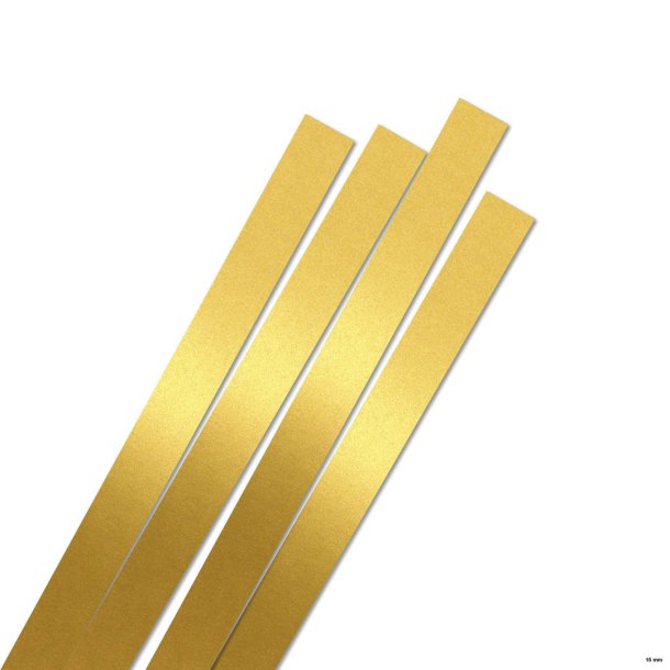 Karen Marie Klip papirstrimler: 15 mm luxus, Gold