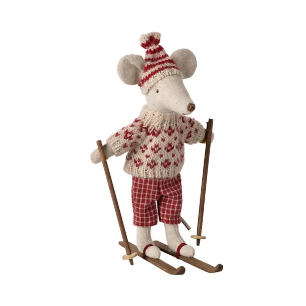 Maileg: Winter Mouse med ski, Mother