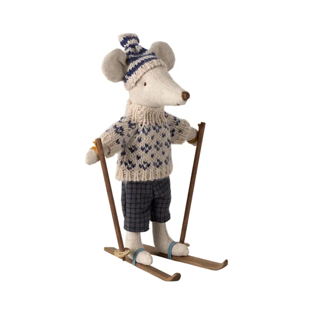 Maileg: Winter Mouse med ski, Father