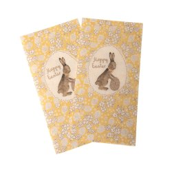 Maileg: Servietter - Kanin - gul, small
