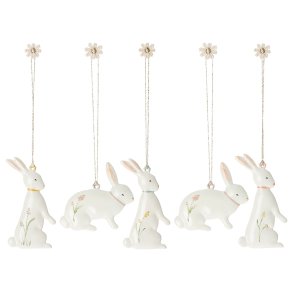Maileg: Easter Bunny, ophng med motiv - 5 stk. st