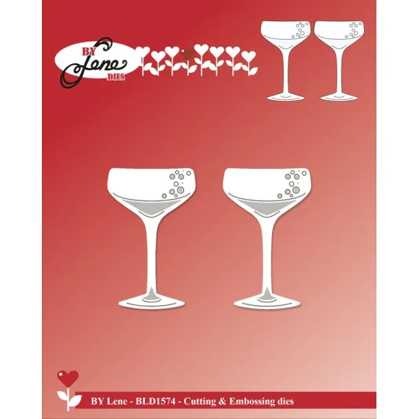 BY Lene Die "Champagne Glasses" BLD1574