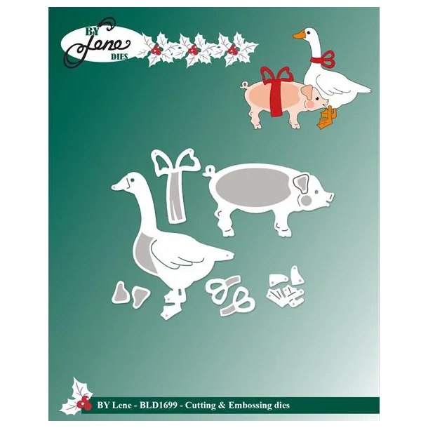 BY Lene Die "Christmas Duck and Pig" BLD1699