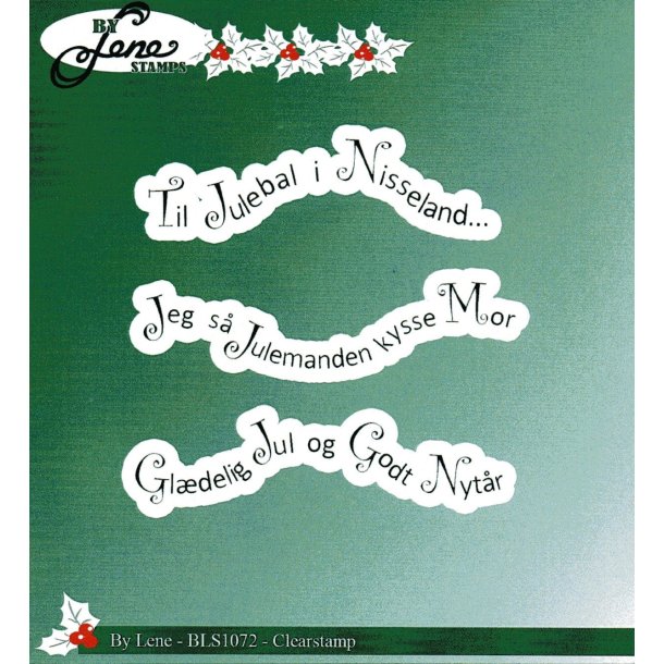 By Lene: Stempel "Juletekster"  