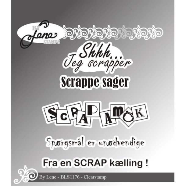 By Lene: Stempel "Danske Tekster"  