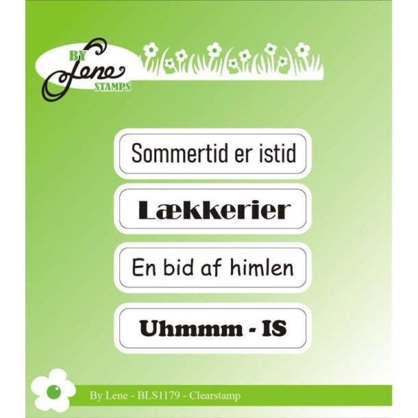 By Lene: Stempel "Danske Tekster"  