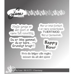 By Lene: Stempel "Danske Tekster"  