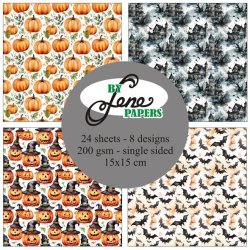 By Lene: "Halloween" - 15 x 15 cm