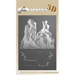 By Lene 3D Embossingfolder "Ice Landscape" 