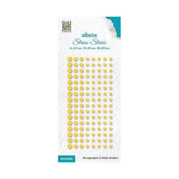 Nellie Snellen: Rhinsten "Yellow" 