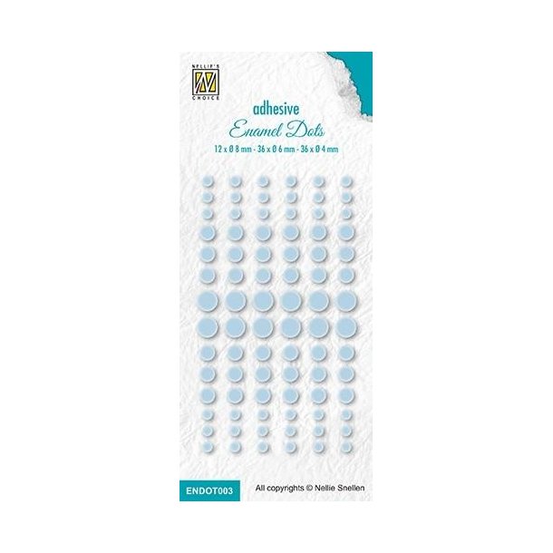 Nellie Snellen: Enamel Dots "Baby Blue" 