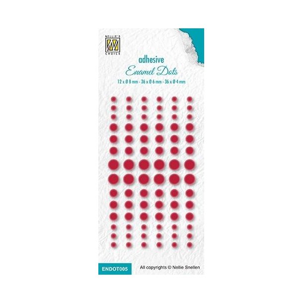 Nellie Snellen: Enamel Dots "Red" 