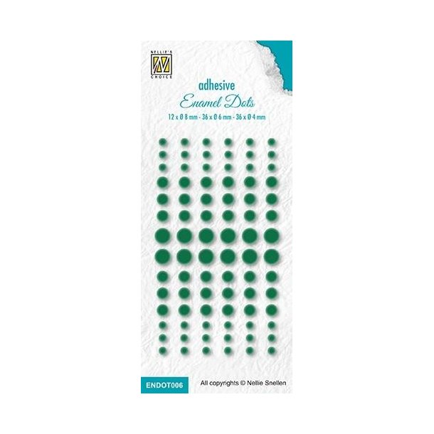 Nellie Snellen: Enamel Dots "Green" 