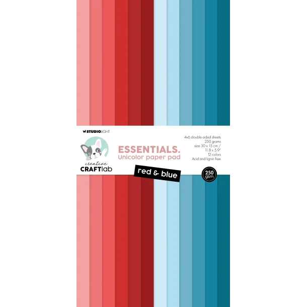 Studio Light: "Red &amp; Blue" - Ensfarvet