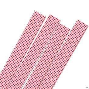 Karen Marie Klip papirstrimler: 25 mm, Red checkert