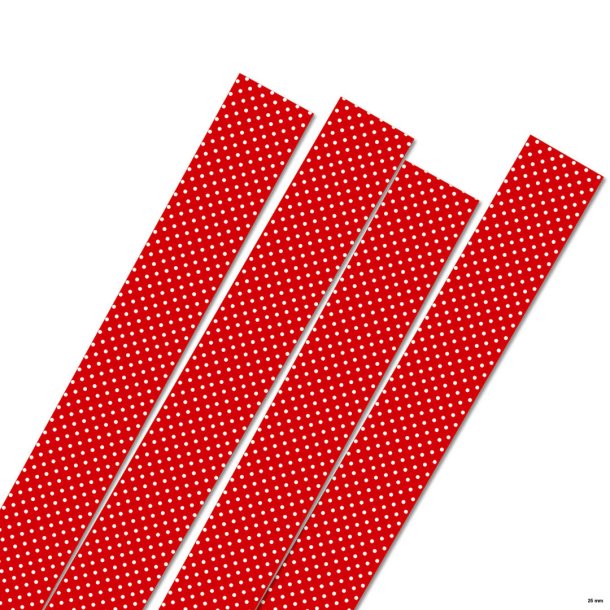 Karen Marie Klip papirstrimler: 35 mm, Red/White dots
