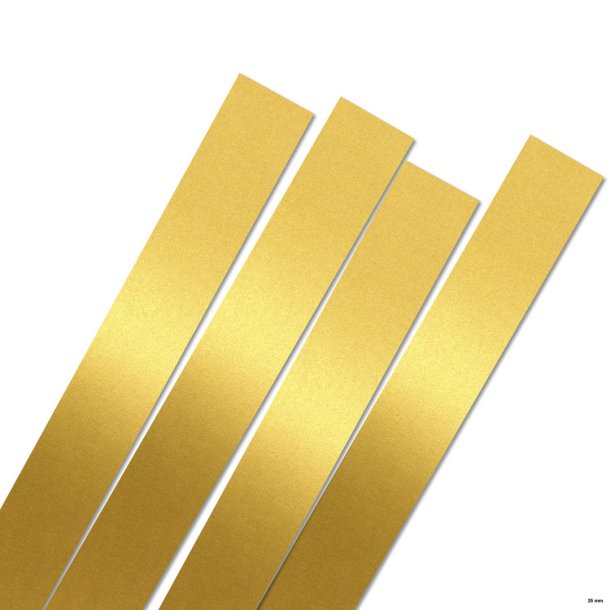 Karen Marie Klip papirstrimler: 25 mm luxus, Gold