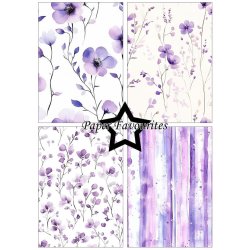 Paper Favourites: A5 - "Purple Floral"
