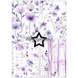 Paper Favourites: A5 - "Purple Floral"