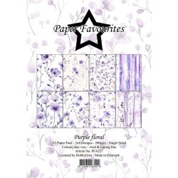 Paper Favourites: A5 - "Purple Floral"