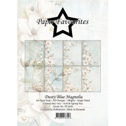 Paper Favourites: "Dusty Blue Magnolia" - A6