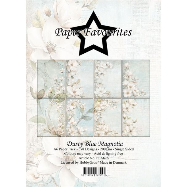 Paper Favourites: "Dusty Blue Magnolia" - A6