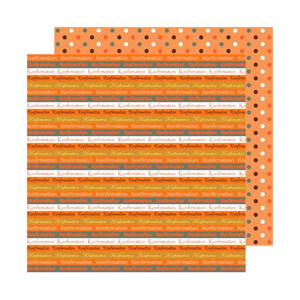 Hobbygros Design: Konfirmation, Orange