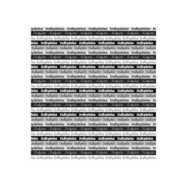 Hobbygros Design: Indbydelse, Sort