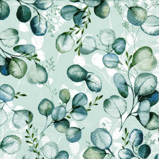 Ihr: "Eucalyptus Allover" - light green