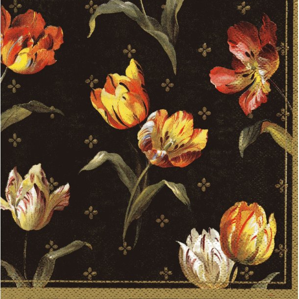 Ihr: "Classic Tulips" - black