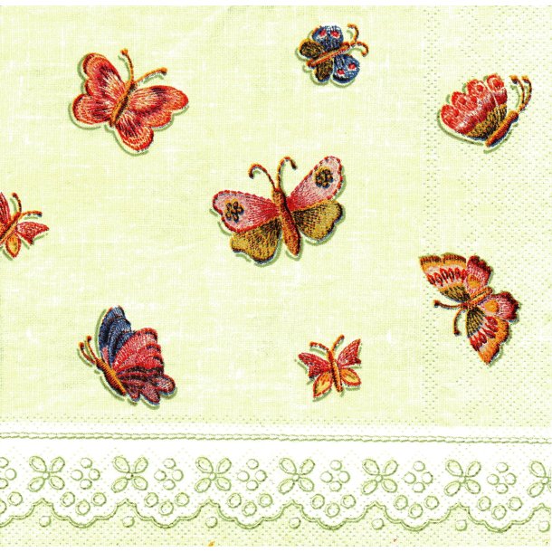 Ihr: "Petit Point Papillon" - light green