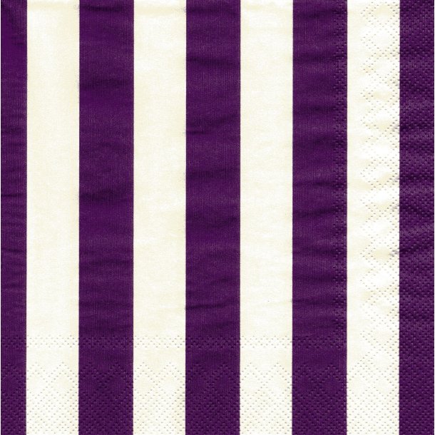 Ihr: "Big Stripes" - cream/purple