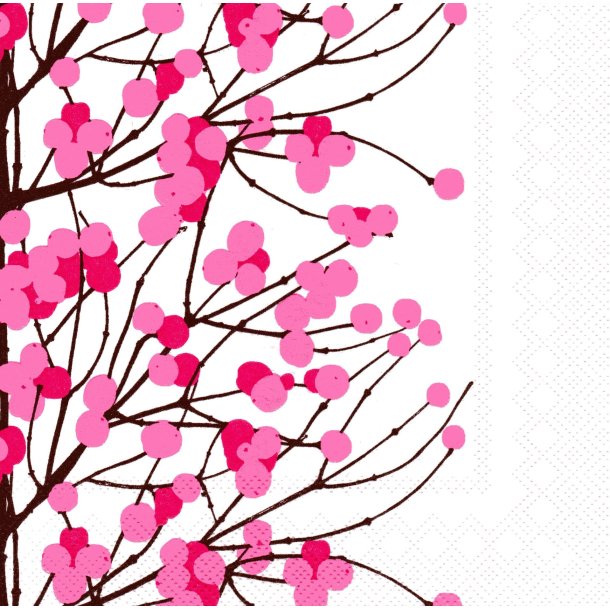 Marimekko: "Lumimarja" - white/pink