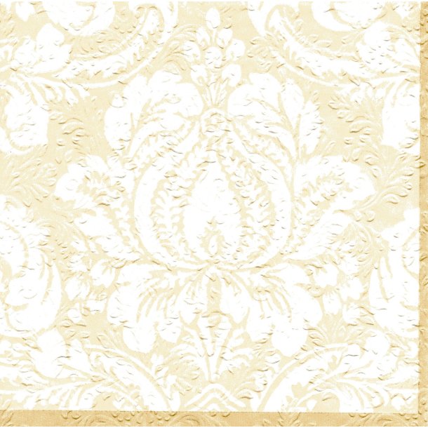 Ihr: "Cameo Damask" - cream