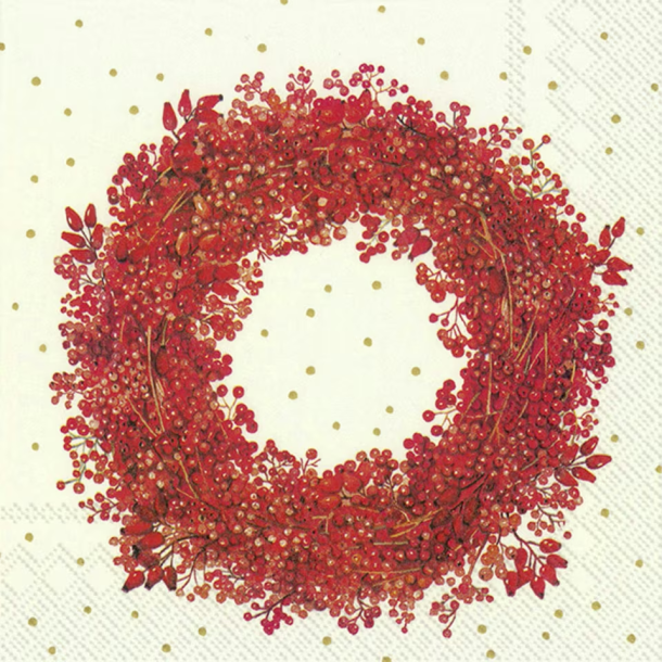 Ihr: "Berry Wreath" - cream