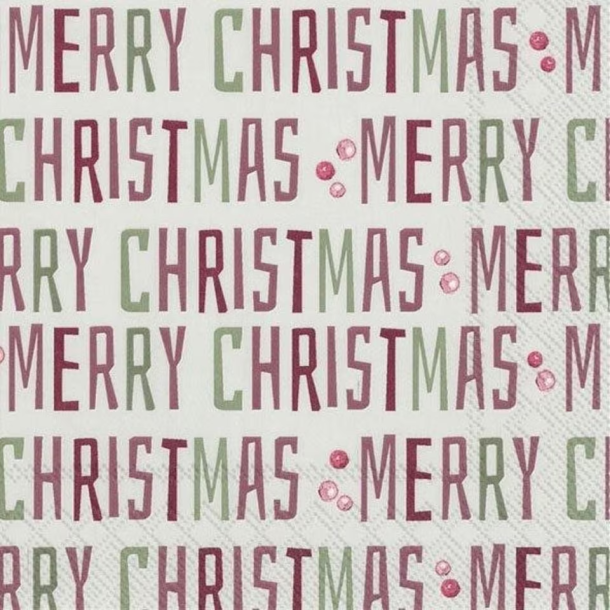 Ihr: "Winter Merry Christmas" - linen