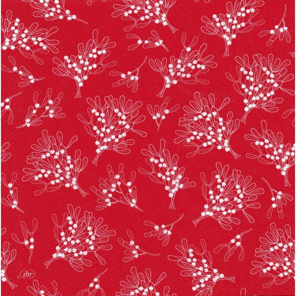 Ihr: "Mistletoe Allover" - red