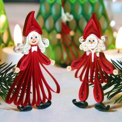 Quilling Nisse Faces, klippeark