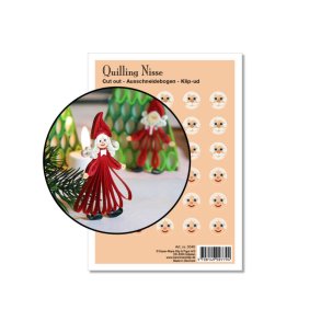 Quilling Nisse Faces, klippeark