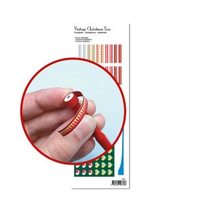 Vintage Christmas Tree, klippeark