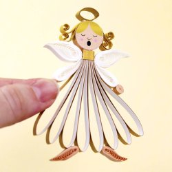 Quilling Angels Faces, klippeark