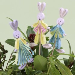 Small Quilling Bunnies Faces - Betulla, klippeark