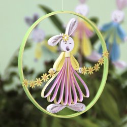 Small Quilling Bunnies Faces - Betulla, klippeark