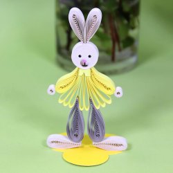 Small Quilling Bunnies Faces - Betulla, klippeark